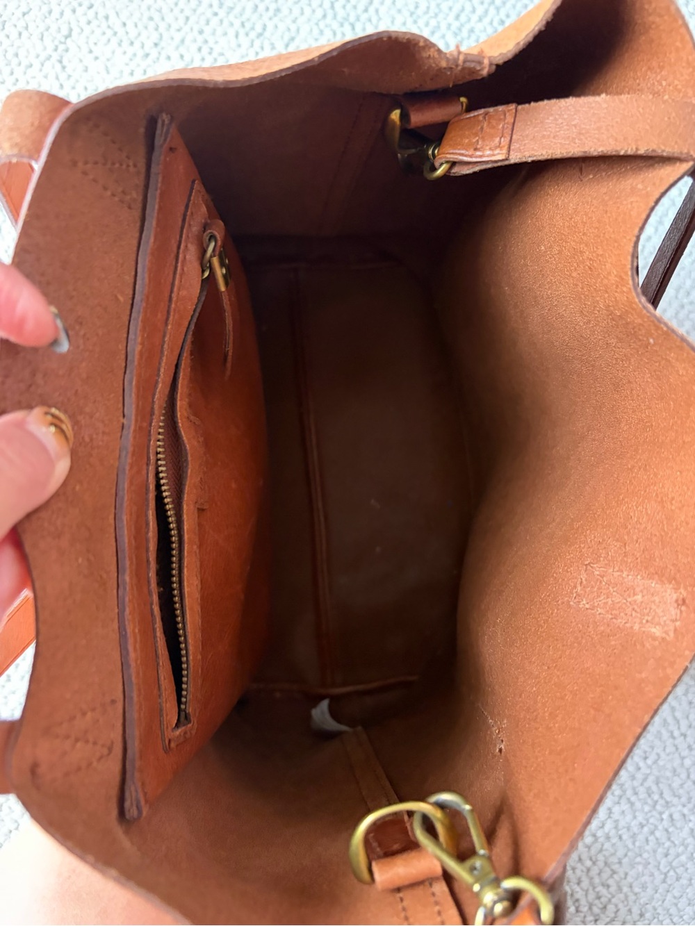 Madewell The Zip-Top Medium Transport Tote - Picture 4 of 9